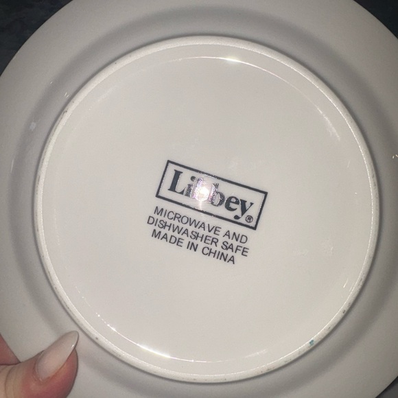 Vintage Libbey Plates 8” Cocktail Recipe Plates Set of (4) - Picture 6 of 6